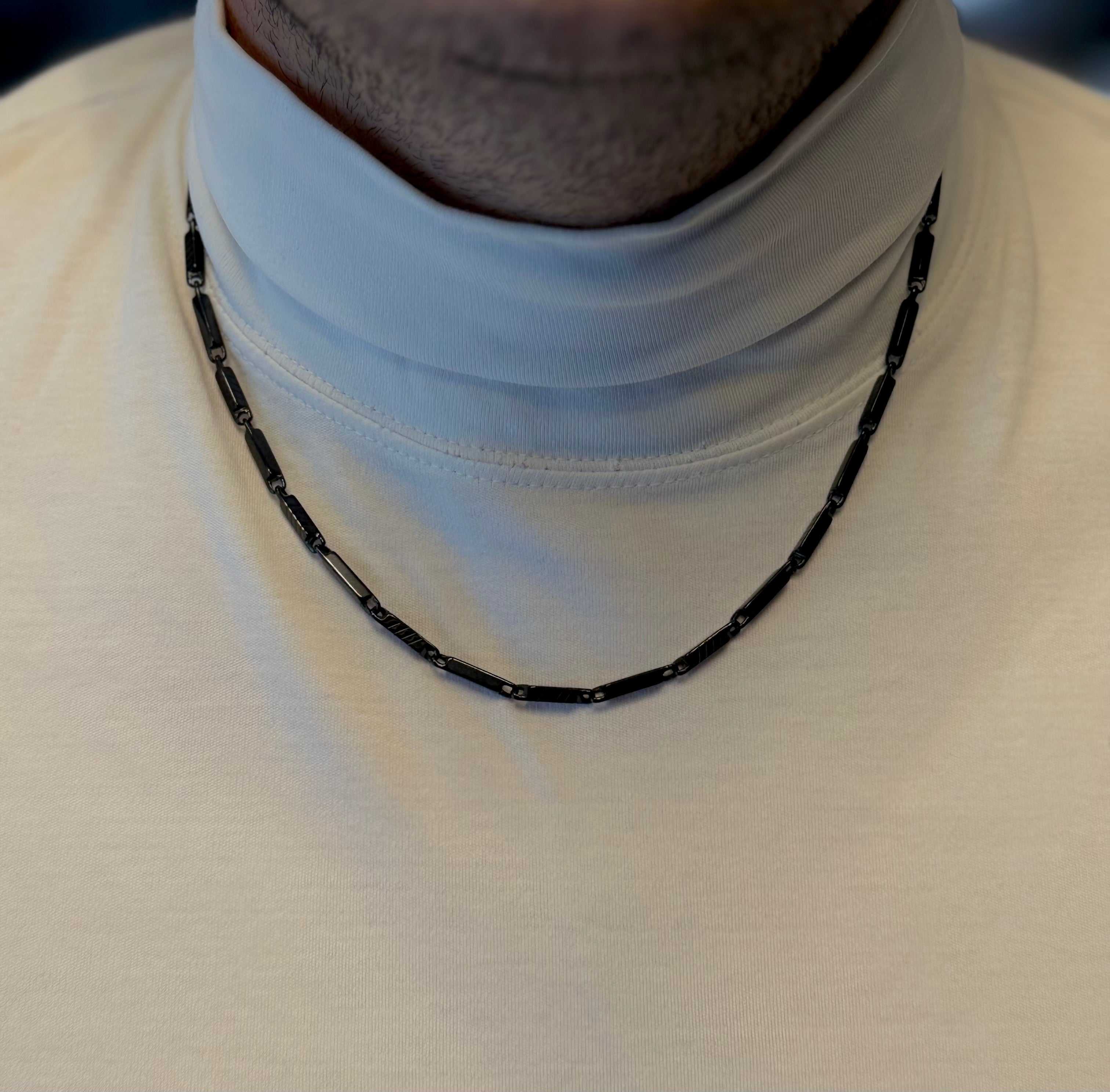 Chaîne maille Richard noir