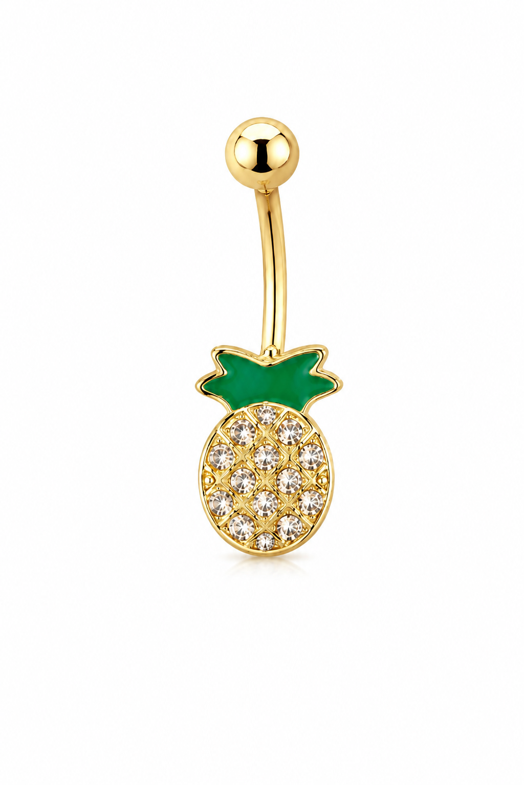 Piercing nombril ananas